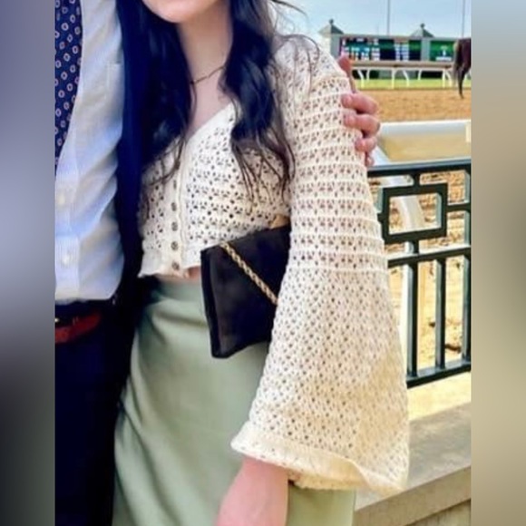 Commense Sweaters - Commense “Begonia” Crochet Cardigan